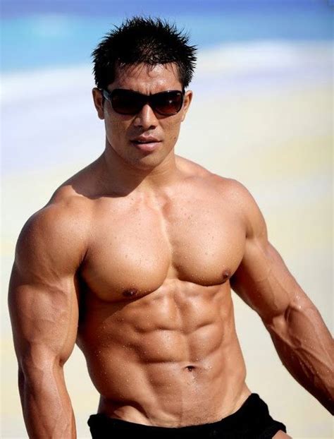 Male Sight Photography Of Muscle Asian Model From