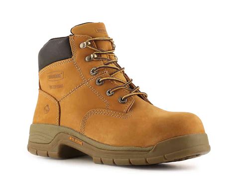 wolverine synthetic  steel toe work boot  yellow  men lyst