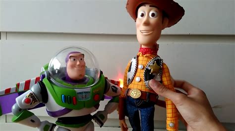 Toy Story Collection Woody And Buzz Lightyear Are Talking To