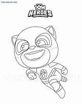Hero Wonder sketch template