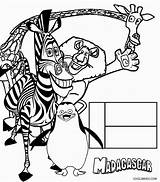 Madagascar Coloring Pages Printable Cool2bkids Kids Movie Color Characters Getdrawings Cartoon Film Choose Board sketch template