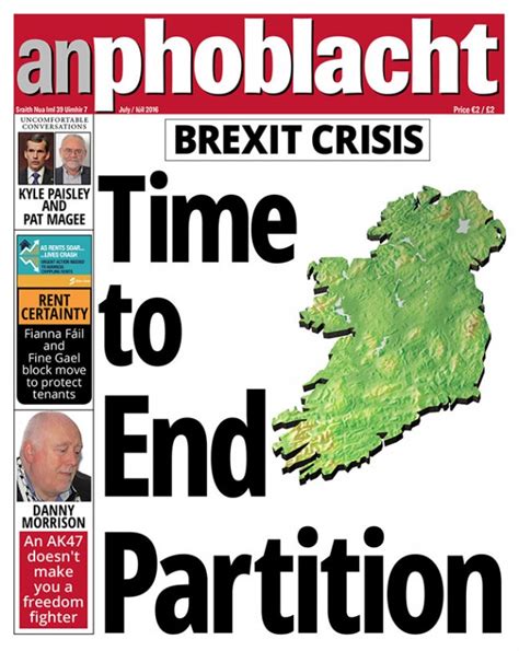 brexit  unleashed  titanic battle  phoblacht