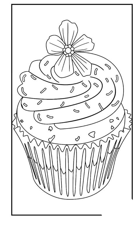 images  outlines cupcakes  pinterest digital stamps