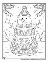 Snowman Printables Woojr sketch template