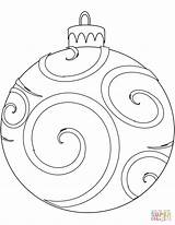 Coloring Pages Ornament Holiday Printable Ornaments Christmas Color Print Drawing Decoration sketch template