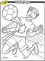 Coloring Soccer Pages Kids Messi Girl Crayola Sheets Barcelona Player Goalie Printable Sports Football Colouring Goalkeeper Playing Print Players Color sketch template