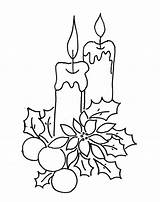 Coloring Candle Pages sketch template