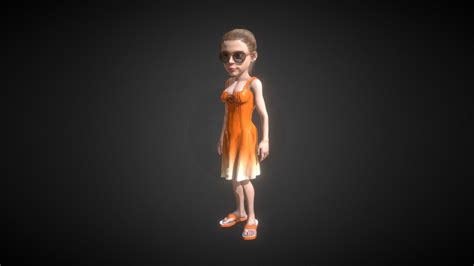 Character Mascot Fw Girl Toon Download Free 3d Model By Natapol