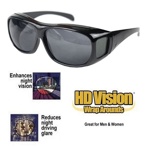 unisex hd vision driving sunglasses wrap around glasses as seen tv anti