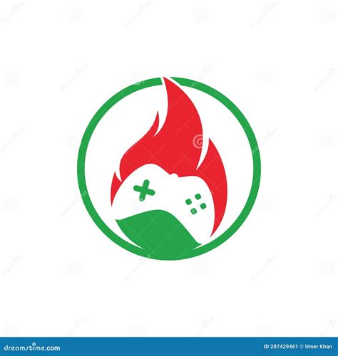 gaming fire logo icon designs vector stock vector illustration  flame design