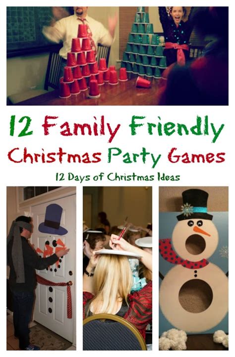 days  christmas  family friendly party games  pinterventures