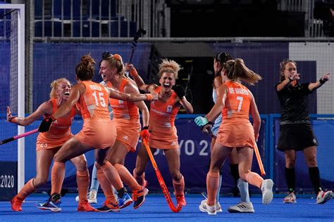 netherlands tops argentina for gold in women s field hockey the