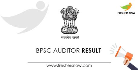 Bpsc Auditor Result 2022 Out Bihar Panchayat Audit Service Cut Off