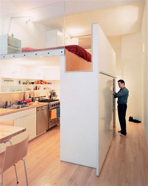 loft bed turns single floor studio   level apartment designs ideas  dornob
