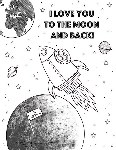 coloring pages love    moon   coloringpages