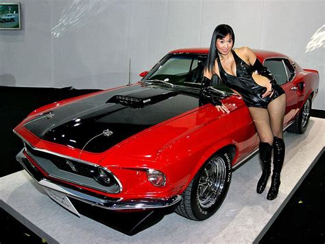 Charming Pretty Girl Girls And Muscle Cars