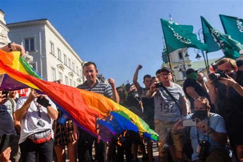nationalists rage against gay depravity at anti lgbt rally in poland