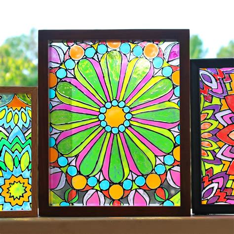 Mark Montano Faux Stained Glass Mandalas