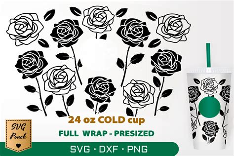 roses cup wrap svg  svgpouch thehungryjpeg