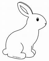 Coloring Printable Kids Bunny Rabbit Pages sketch template