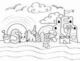 Coloring Summer Fun Pages Printable Sheets Museprintables School Beach Dinosaur Choose Board sketch template