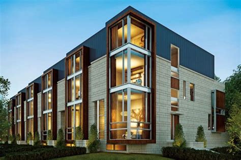 linea  bayview modern townhomes  stephen teeple architect architecture exterior modern
