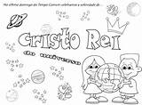 Cristo Rei Catequese Carinho sketch template