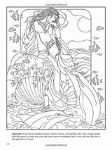 Aphrodite Greek Coloriage Mythology Goddesses Marty Noble Mythologie Dessin Getdrawings Colorier Mandala Dover Pagan Afrodita Syrene Sirene Designlooter sketch template