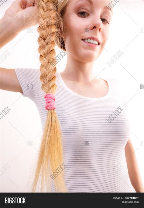 Blonde Girl Braid Hair Image And Photo Free Trial Bigstock