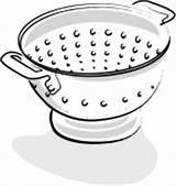 Clipart Colander Clip Strainer Cliparts Cooking Graphics Clipground Pasta Library Musthavemenus Menu sketch template