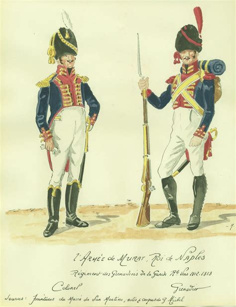 naples royal guard grenadier regiment colonel grenadier