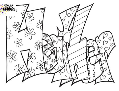 heather  printable coloring page stevie doodles