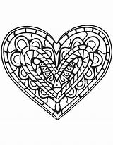 Coloring Heart Pages Adults Zentangle Hearts Printable Broken Template Templates Medium Drawing Paper Categories sketch template