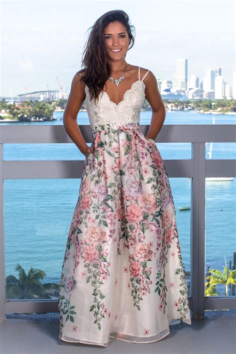ivory floral maxi dress  embroidered top maxi dresses saved