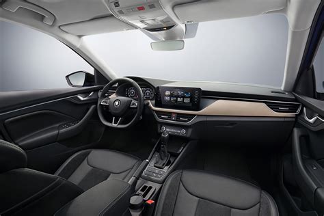 skoda scala   reveal interior  ford focus rival autocar