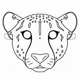 Cheetah Maschere Carnevale Gepard Jachtluipaard Maska Ghepardo Maschera Kolorowanki Animali Kolorowanka Leopardo Supercoloring Kleurplaat Druku Dierenmaskers Maski Wydruku Ausmalbilder sketch template