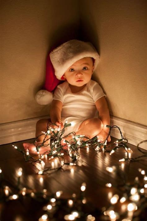 adorable baby christmas picture ideas santa baby