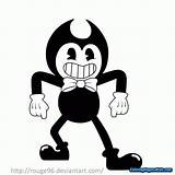 Bendy Coloring Characters Appareil sketch template