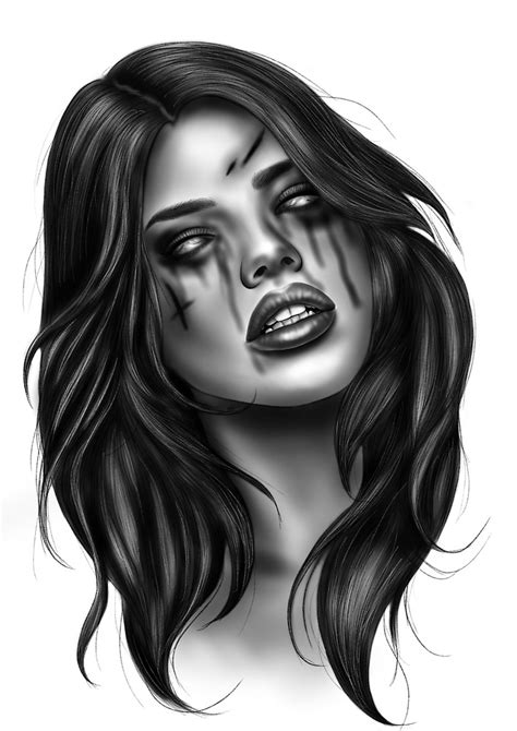 zombie girl drawing  paintingvalleycom explore collection