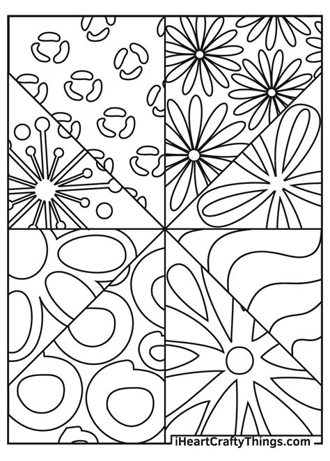 art collectibles abstract printable coloring page  drawing