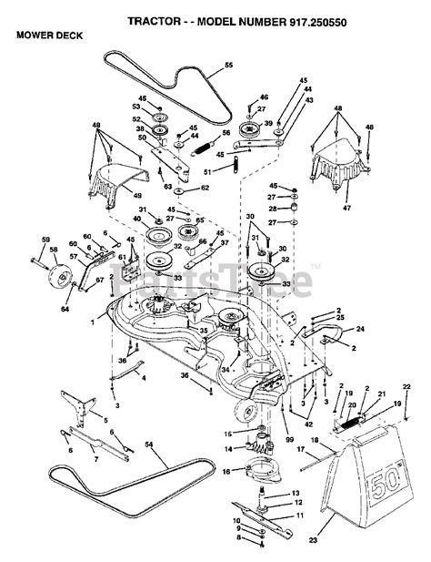 sears lawn tractor parts manual