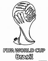 Coloring Pages Soccer Cup Fifa Brazil Brasil Printable sketch template