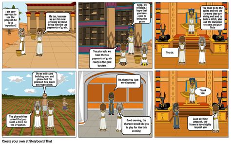 what life was like for an egyptian pharaoh storyboard