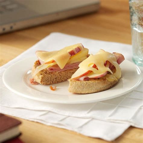 open faced ham and apple melts recipe how to make it