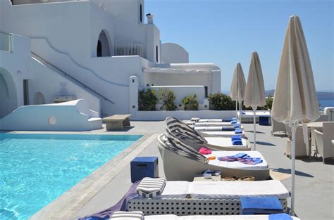 Pool Und Ruhebereich Belvedere Suites Santorini Firostefani