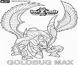 Invizimals Shadow Zone Coloring Goldbug Max sketch template