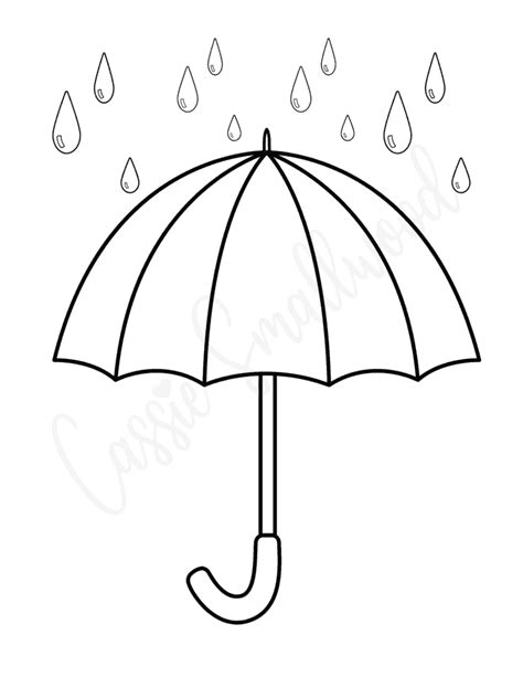 large umbrella template