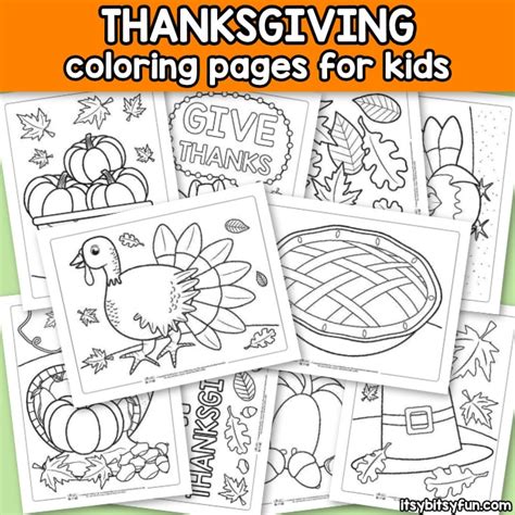 thanksgiving coloring pages  kids  thanksgiving coloring