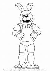 Bonnie Fnaf Coloring Pages Draw Freddy Five Nights Drawing Spring Drawings Choose Board Minecraft Animal Easy Step sketch template