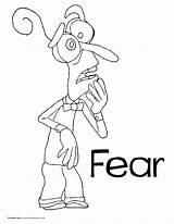 Inside Coloring Pages Fear Pixar Disney Movie Drawing Printable Sheets Color Colouring Getcolorings Getdrawings Print Colorings Drawings Joy Choose Board sketch template